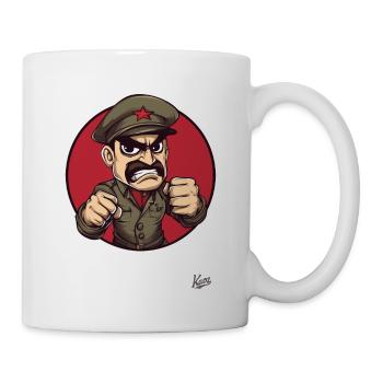 Kommunistischer Soldat-General Kapitalismus - Tasse - Weiß - Rechts