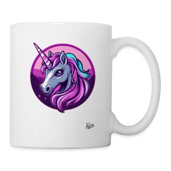 Süßes und cooles Einhorn - Tasse - Weiß - Rechts