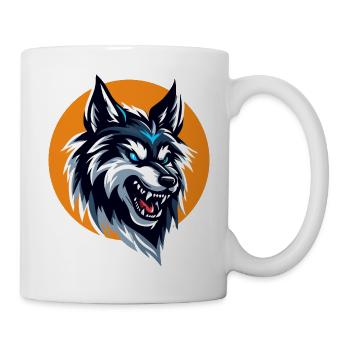 Wolf Head - Mug - white - Right