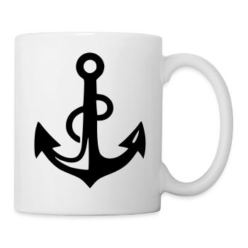 Ancre de bateau - Mug blanc - blanc - Droite