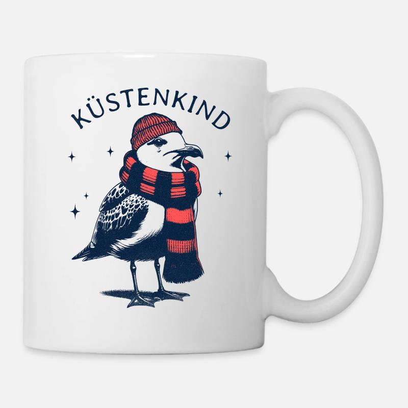 Küstenkind Möwe - Tasse - Weiß