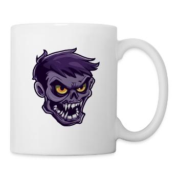 Zombie Halloween Gruselig - Tasse - Weiß - Rechts