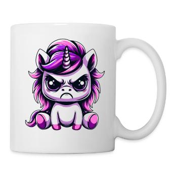 Licorne mignonne Maléfique - Mug blanc - blanc - Droite