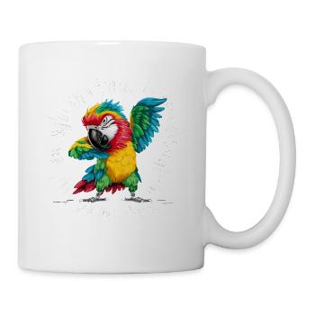 Ara Papagei für einen Vogelliebhaber - Tasse - Weiß - Rechts