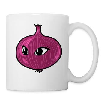 Zwiebel oignons légumes visage cuisiner cuisinier - Mug blanc - blanc - Droite