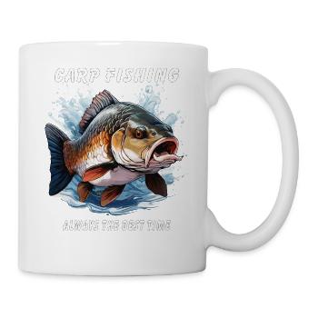 CARP FISHING ALWAYS THE BEST TIME - Mug - white - Right