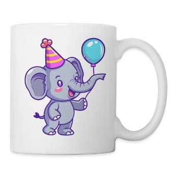 Elephant Birthday Baby - Mug - white - Right