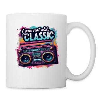 Ain't No School Like the Old School für 80s Fans - Tasse - Weiß - Rechts