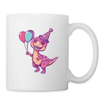 dinosaure t-rex anniversaire bébé - Mug blanc - blanc - Droite