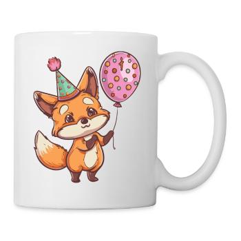 Fuchs Geburtstag Baby - Tasse - Weiß - Rechts
