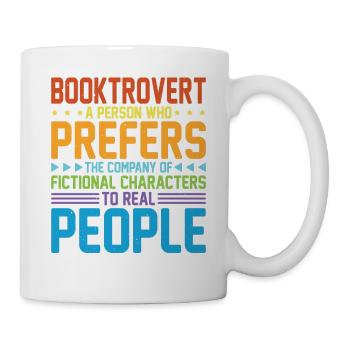 Booktrovert Definition Description 30 - Tasse - Weiß - Rechts