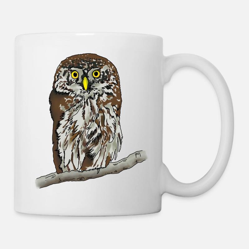 Sperlingskauz - Tasse - Weiß
