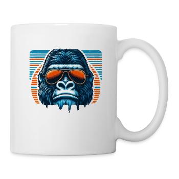 In einer Welt der Menschen Sei ein Gorilla Gorillas Gorillas - Tasse - Weiß - Rechts