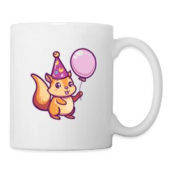 Squirrel Birthday Baby - Mug - white - Right