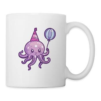 Octopus Birthday Baby - Mug - white - Right