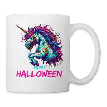 Halloween Unicorn Zombie Creepy Midnight - Mug - white - Right