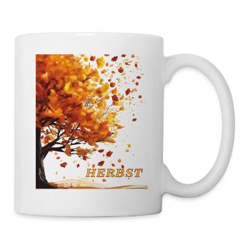 AUTUMN TREE LEAVES - Mug - white - Right