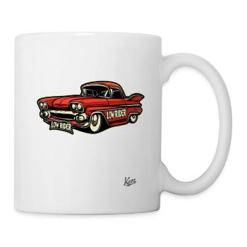 Cholo Classic Car: Lowrider-Legende auf der Straße - Tasse - Weiß - Rechts