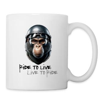 Ride to Live - Tasse - Weiß - Rechts