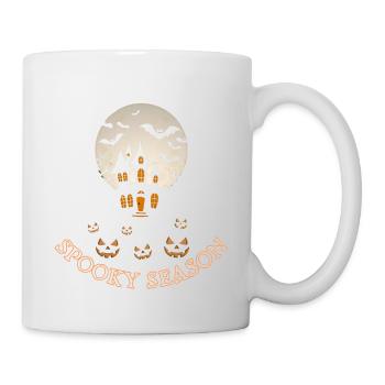 Spooky Season Maison hantée T-shirt unisexe pour enfants - Mug blanc - blanc - Droite