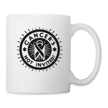Le cancer n’est pas invité - Mug blanc - blanc - Droite