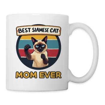 Siamkatze Spruch Siamkatze Mama Siamkatze Geschenk - Tasse - Weiß - Rechts
