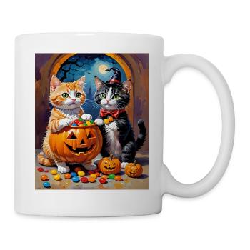 Halloween Chaton Candy Night Halloween - Mug blanc - blanc - Droite