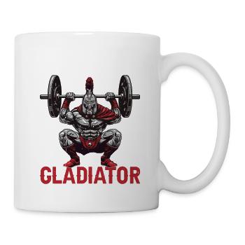 Squatting Gladiator 9 - Tasse - Weiß - Rechts