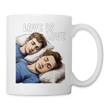 MEN SLEEPING LOVE IS LOVE - Mug - white - Right