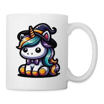 Halloween Einhorn Halloween Kürbis - Tasse - Weiß - Rechts
