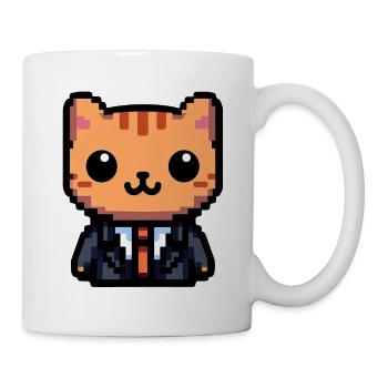 Pixel Purrfection Cat - Mug - white - Right