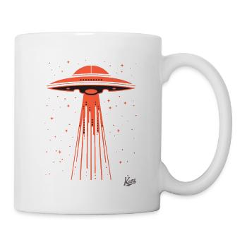 Eine weitere Entführung durch Außerirdische, UFO - Tasse - Weiß - Rechts