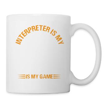 interpreter my name sign language my game Design - Mug - white - Right