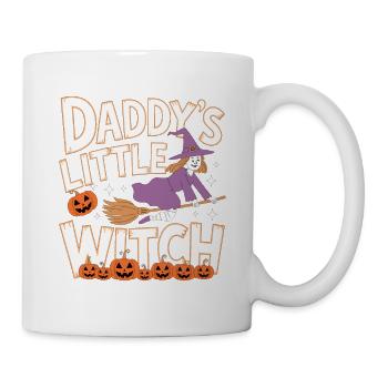 La petite sorcière de papa de la sorcière d’Halloween - Mug blanc - blanc - Droite