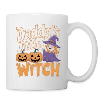 La petite sorcière de papa de la sorcière d’Halloween - Mug blanc - blanc - Droite