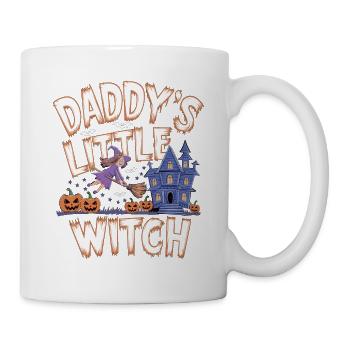 La petite sorcière de papa de la sorcière d’Halloween - Mug blanc - blanc - Droite