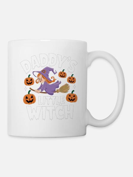 Halloween Witch Daddy's Little Witch - Tasse - Weiß
