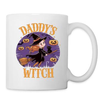 La petite sorcière de papa de la sorcière d’Halloween - Mug blanc - blanc - Droite