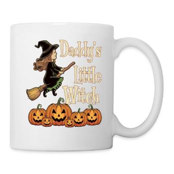 La petite sorcière de papa de la sorcière d’Halloween - Mug blanc - blanc - Droite