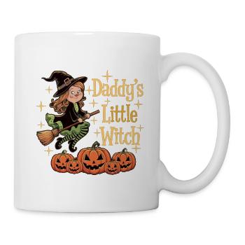 La petite sorcière de papa de la sorcière d’Halloween - Mug blanc - blanc - Droite