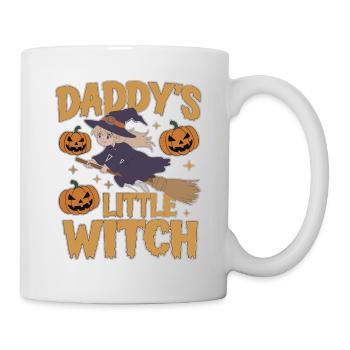 La petite sorcière de papa de la sorcière d’Halloween - Mug blanc - blanc - Droite