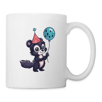 Stinktier Geburtstag Baby - Tasse - Weiß - Rechts