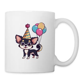 Chihuahua Hunde Geburtstag Baby - Tasse - Weiß - Rechts