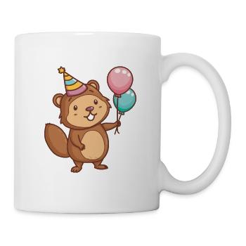 Beaver Birthday Baby - Mug - white - Right