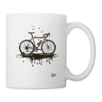 Sale et génial : cyclo-cross et vélo de gravier - Mug blanc - blanc - Droite