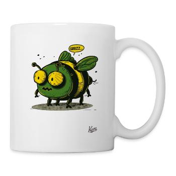 The cool and ugly bumblebee bee - Mug - white - Right