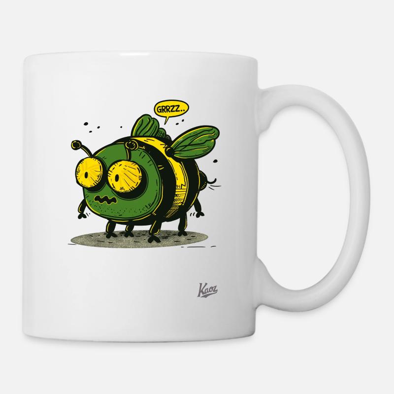 Die coole und hässliche Hummel-Rummel-Biene - Tasse - Weiß