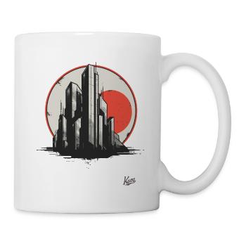 Brutal architecture of the future and science - Mug - white - Right