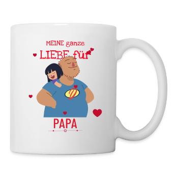 All my love for dad - Mug - white - Right