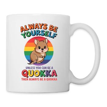 Quokka Disant Australie Drôle Quokka Cadeau - Mug blanc - blanc - Droite